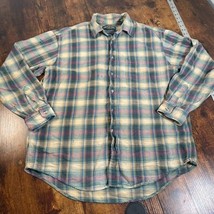 VTG American Eagle Outfitters plaid Green Button Up Shirt - Made in USA Mens L - £11.76 GBP