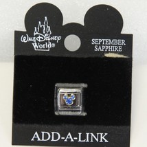 Walt Disney World Add A Link September Sapphire Mickey Mouse Birthstone NEW - €12,67 EUR