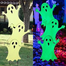 Halloween Yard Stake, Glow In The Dark Metal Yard Sign Stakes For Outdoor Front  - £34.90 GBP