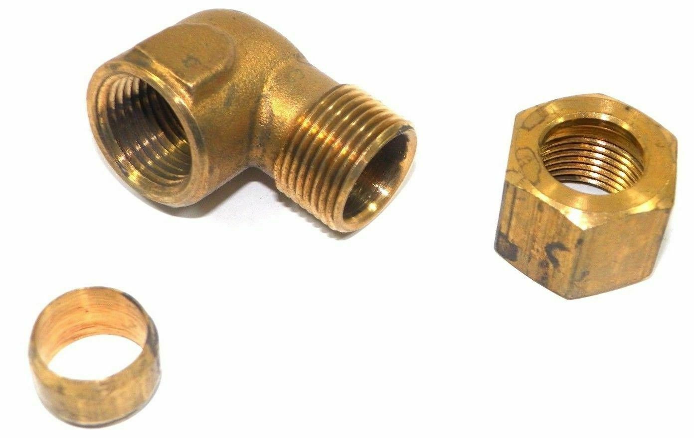 Big A Service Line 3-170860 Brass Pipe, 90 deg Street Elbow Fitting 1/2&quot;... - $12.75