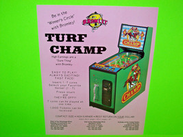Turf Champ Original 1994 NOS Pinball Machine Redempion Arcade Sale Flyer - £11.70 GBP