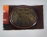 Vintage Solid Brass Marlboro Longhorn Belt Buckle Promo - £14.88 GBP
