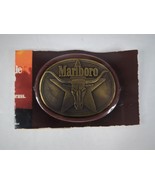 Vintage Solid Brass Marlboro Longhorn Belt Buckle Promo - £14.70 GBP