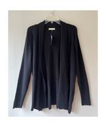 Retrology Sz 2X Black Stretch Open Cardigan Sweater Long Sleeves - €30,68 EUR