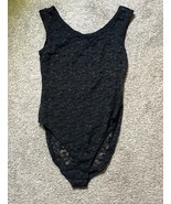 Vintage Victoria Secret Bodysuit S Gold Label Lace Trim Snap Closure - $55.26 CAD