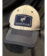 Ford Bronco Patch Hat Blue Tan Snapback Cap H3 Headwear Adjustable Truck... - $27.43 CAD