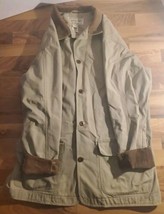 L.L. Bean Chore Jacket Barn Coat Tan XXL TALL USA Corduroy Collar &amp; Cuff... - $84.14