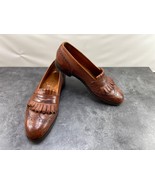 Edward Green Penny Loafers Men 9D Shoes Brown Leather 184 Last Kiltie Br... - $407.24 CAD