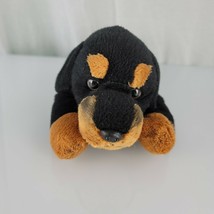 FAO Schwarz Titus the Rottweiler Dog Plush Stuffed Animal Toy Puppy 12&quot; - £11.63 GBP