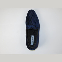 Men's Shoes Steve Madden Slip On Dress or Casual Velvet Lifted Navy Blue image 9