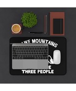 Customizable Anti-Slip Neoprene Desk Mat with &quot;Mountains and Three Peopl... - £18.65 GBP+