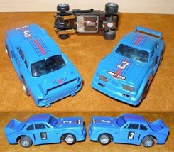 1980 Ideal TCR SLOTTED Slot Car BMW Blu&amp;Red #3 Cool NOS - $37.99