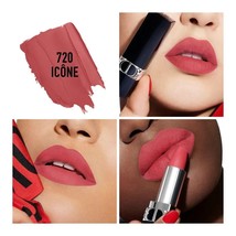 DIOR Rouge Dior Lipstik Refillable Ori Couture Colour Lipstick #720 Velvet - £36.84 GBP