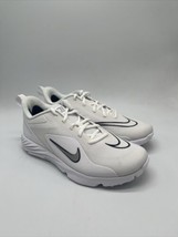 Nike Alpha Huarache 8 Pro Turf White/Sliver Lacrosse CW4445-101 Men&#39;s Size 6.5 - £62.89 GBP