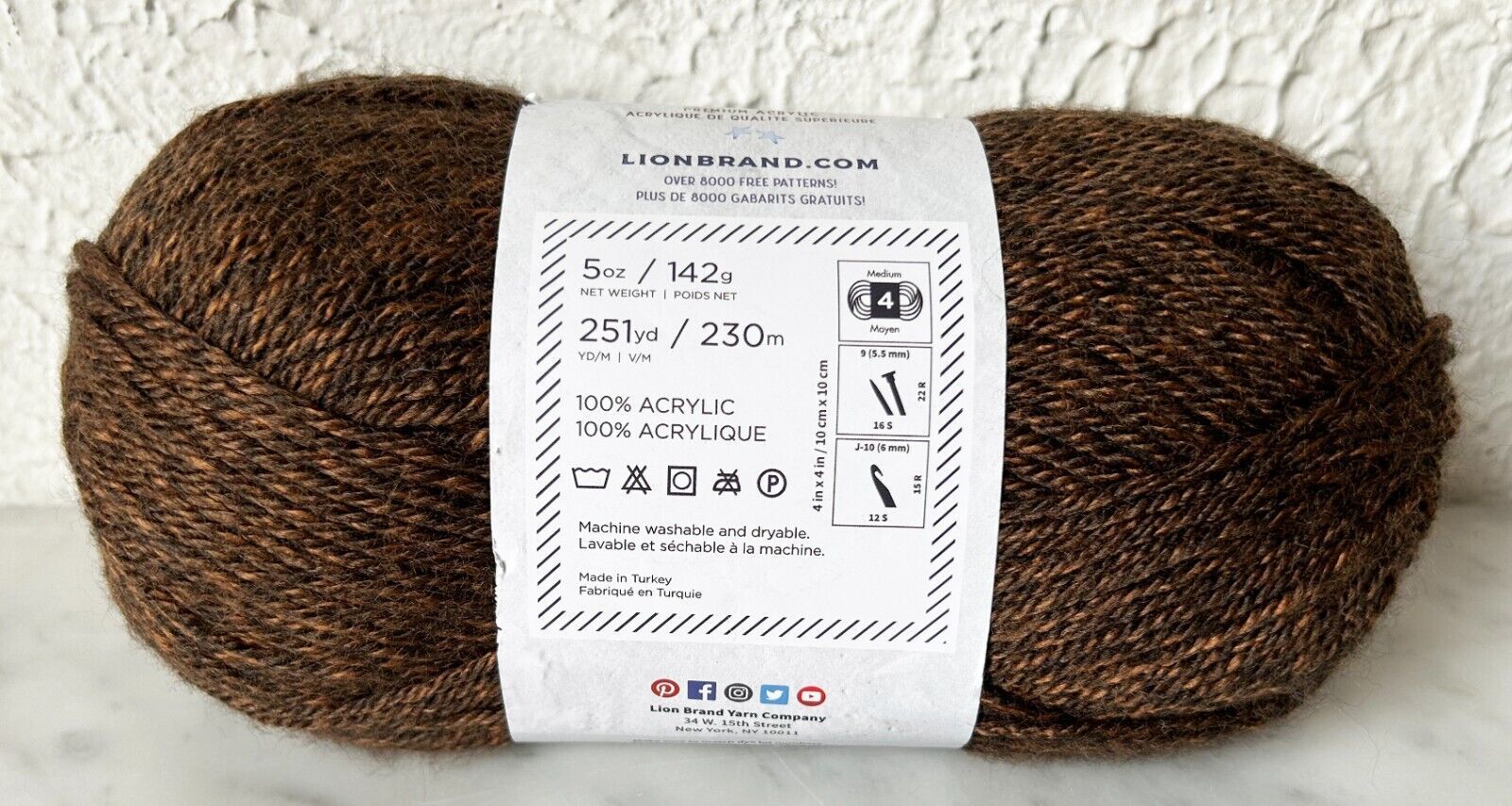 Lion Brand Heartland Sensationally Soft Acrylic Yarn - 1 Skein Sequoia #126 Item image 2