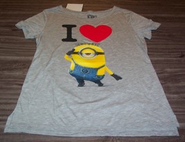 Women&#39;s Teen Despicable Me I Love Minions T-shirt Small New w/ Tag - £14.87 GBP