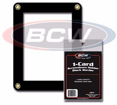 3 BCW Black Bordered Screwdown Standard Sized Card Holders - £8.52 GBP