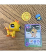 Yellow IGUANA Lizard G7 #83 - Authentic Littlest Pet Shop - Hasbro LPS - $222.58 MXN