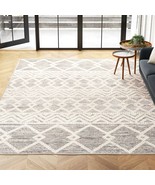 9-ft. x 12-ft. Hand Woven Wool Blend Grey Beige Ivory Persian Style Area... - $861.99