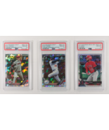 Lot Of 3 PSA 10 Bowman Chome Baseball Cards Lodolo, Hoese, Adell - $2,171.91 MXN