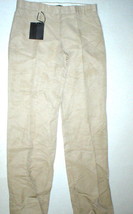 New NWT Womens Designer Calvin Klein Collection Pants 10 46 Italy Beige Tan Tall - £276.97 GBP