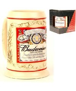 BUD Classic Label 18 oz Ceramic Wheat Trim Beer Stein - $26.00