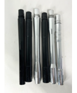 6 Pack Lot Assorted 10&quot; Threaded Paintball Barrel Parts, Black / Silver - £31.56 GBP