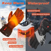 COFIT Electric Heated Gloves Rechargeable 3 Heating Level Touchscreen Waterproof - £19.20 GBP