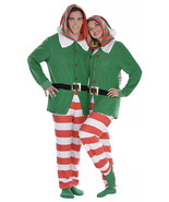 Zipster Elf Jumpsuit Costume Christmas Holiday Parties Small/Med Unisex ... - $34.99