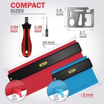 Contour Gauge Profile Tool 10 Inch 5 inch, Magnetic Screwdriver with 36 ... - $29.69