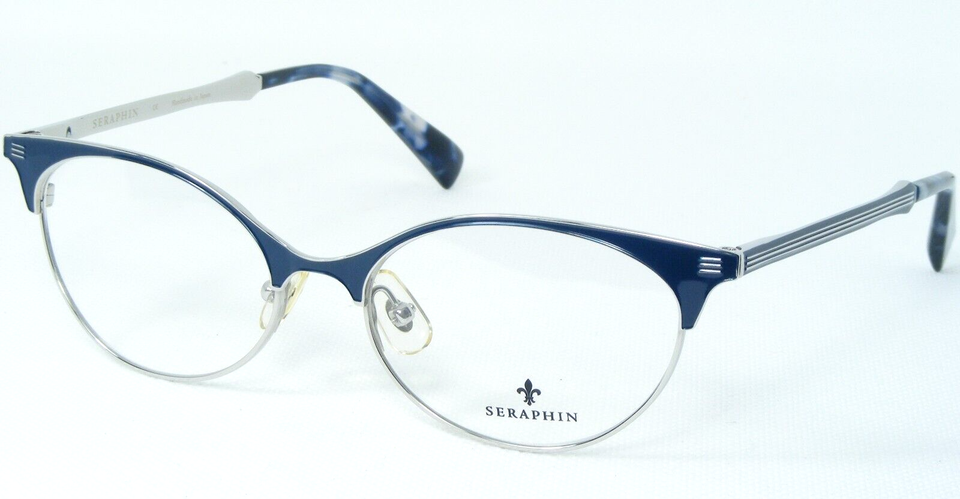SERAPHIN by OGI BROOKVIEW 8989 BLUE PEARL /SILVER EYEGLASSES 52-16-148mm... - $195.02