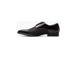 Stacy Adams Pharoah Cap Toe Oxford Shoes Wedding Prom Black Patent 25530-001 image 4