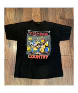 Wile E Coyote Bugs Bunny Virginia Country Mens Tsi Graphic T-Shirt Black... - $29.69
