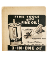 1950 3 In 1 Oil Lubricant Advertisement Machine Supply Vintage Lubricati... - €17,34 EUR