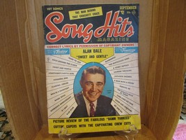 SONG HITS MAGAZINE SEPT VOL.19 #2 1955 FEATURING ALAN DALE - $73.50 MXN