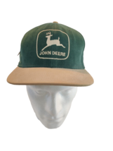Vintage 80&#39;s Rare John Deere Hat 2 tone Green Embroidered NEW With Tag USA - £23.59 GBP