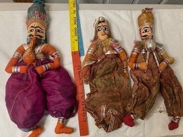 Vintage Traditional Indian Indonesian Raj Puppet String (Set of 3) Hand ... - $38.61