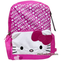 Sanrio Hello Kitty Heart School Backpack with 2 Compartments and 2 Side Pockets - $34.99