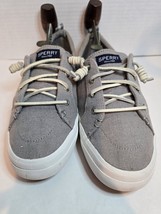 Sperry Top-Sider Womens Gray Canvas Sneaker Boat Deck Shoes 8 1/2M - $17.41