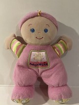 Fisher Price Baby&#39;s 1st First Doll Pink Hat Rattle Lovey Soft Plush Security - £9.59 GBP