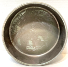 Vintage Nordic Ware Round Silver Metal Cake Pan 9 x 2.5 inches Made in USA - £16.99 GBP