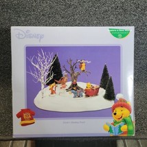 Dept 56  Pooh&#39;s skating pond - Winnie the Pooh Xmas decor animated W/ Box Rare - £235.64 GBP