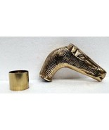 Gold Finish Giraffe Shape Premium Walking Stick Handle Unique Brass Product - €16,25 EUR