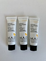 M.A.D Skincare Radiant Brightening Mask .25 Oz Lot Of 3 Perfect For Travel - $14.84