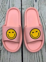 Sandals for Girls Boys Slides Slippers Women EVA Anti Slip Indoor Pink Smile - £19.33 GBP