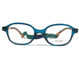 Mira Flexible Niños Gafas Monturas Elki M. Cry Azul Marino Naranja Cuadrado - $93.13