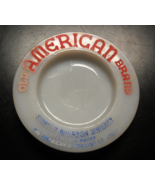 Hazel Atlas Glass Coaster Old American Brand Straight Bourbon Whiskey Mi... - $15.99