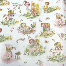 Vintage Fabric Fran Mar Moppets 1970s Eyelet Lace Girl  27 x 47 Lightweight - €33,36 EUR