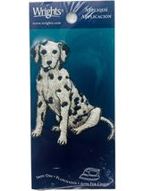 Wrights Dalmatian Dog Iron-On Applique 3" Embroidered Patch Crafts &amp; Gar... - $7.89