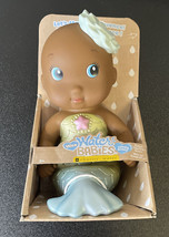 NIP Wee Water Babies African American Blue Mermaid Baby Doll - £14.26 GBP